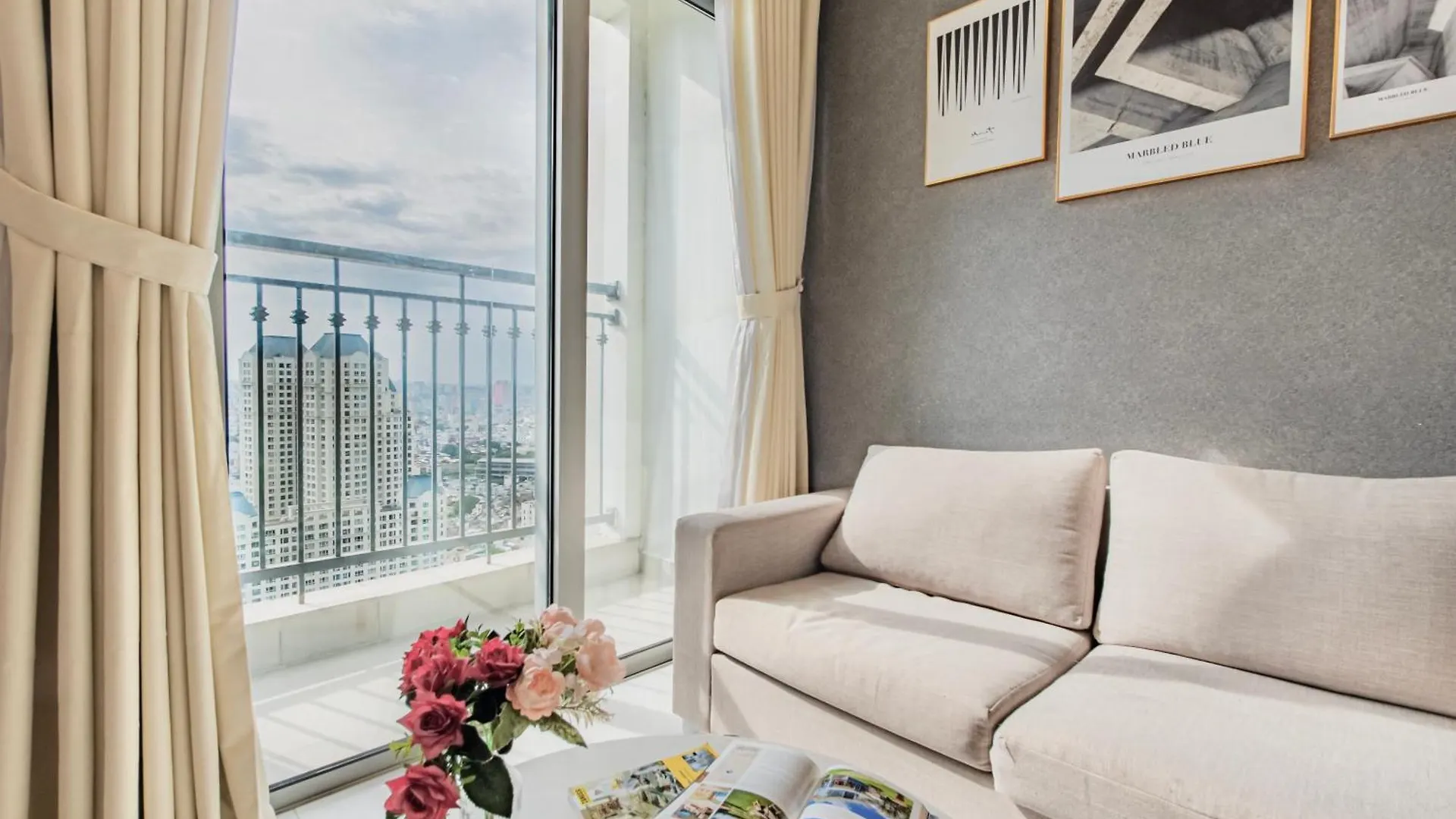 Central Apartments - Vinhomes Central Park, Landmark 81 Area & Ice Skating Rink Ho Či Minovo Město