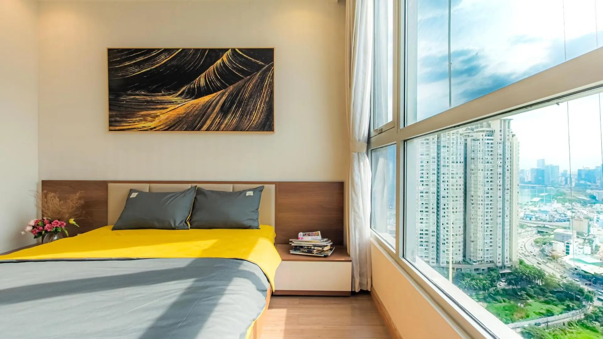 Central Apartments - Vinhomes Central Park, Landmark 81 Area & Ice Skating Rink Hô Chi Minh-Ville