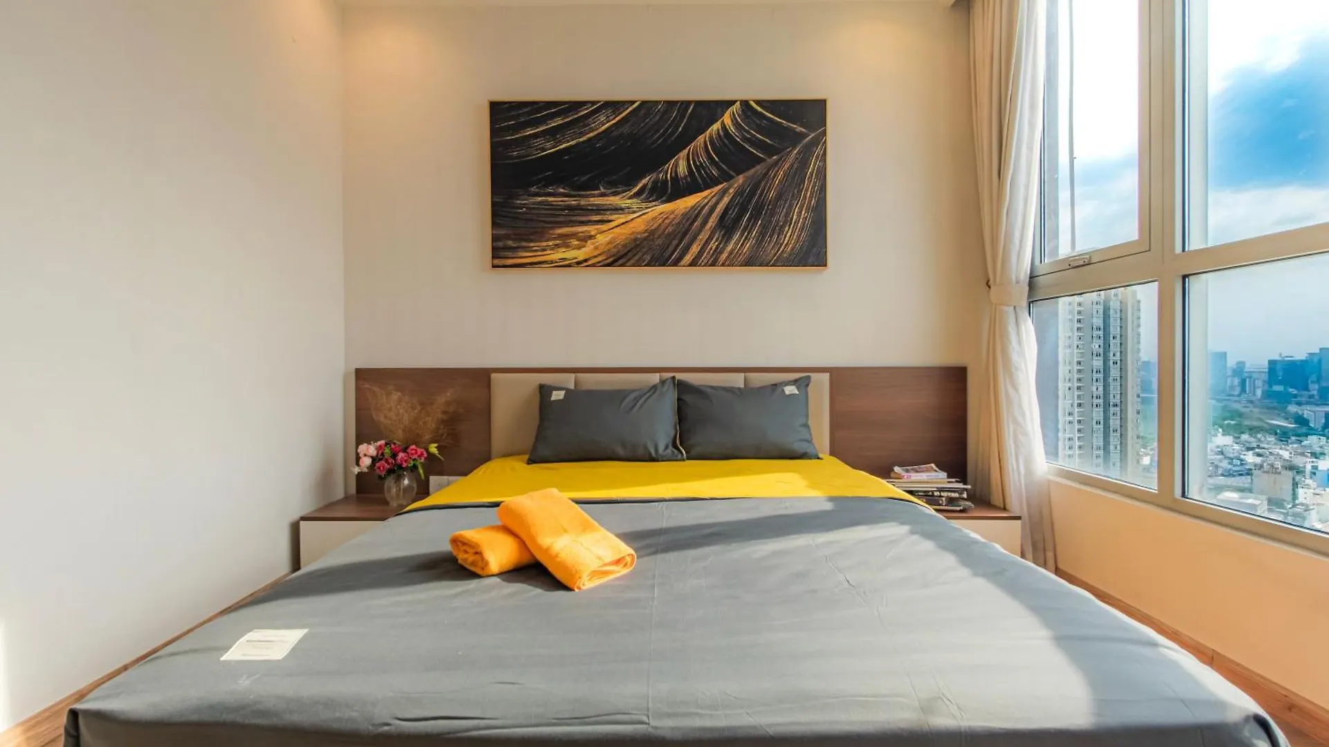 Central Apartments - Vinhomes Central Park, Landmark 81 Area & Ice Skating Rink Hô Chi Minh-Ville